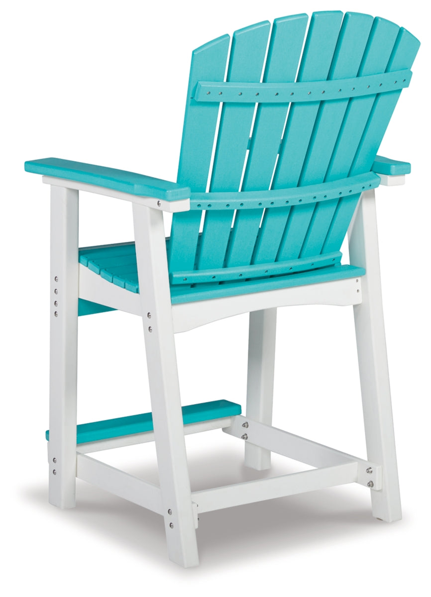 Eisely Outdoor Counter Height Bar Stool (Set of 2)