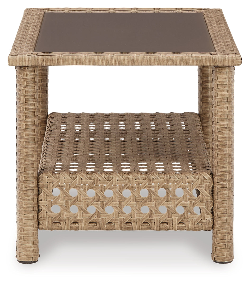 Braylee Outdoor Loveseat and 2 Chairs with Coffee Table