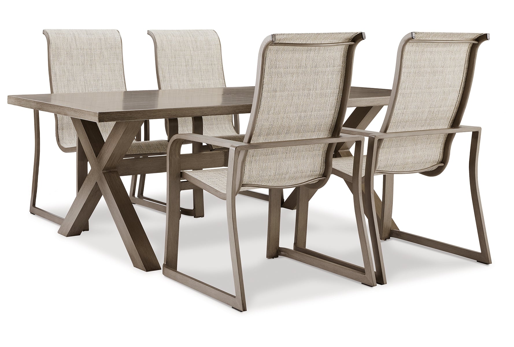 Beach Front Outdoor Dining Table and 4 Chairs