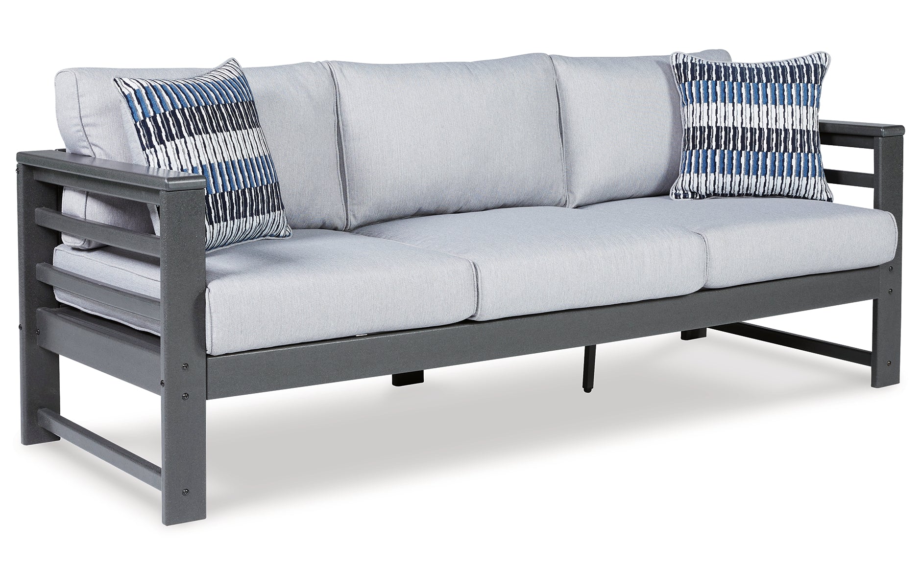 Amora Outdoor Sofa and Loveseat with Coffee Table and 2 End Tables