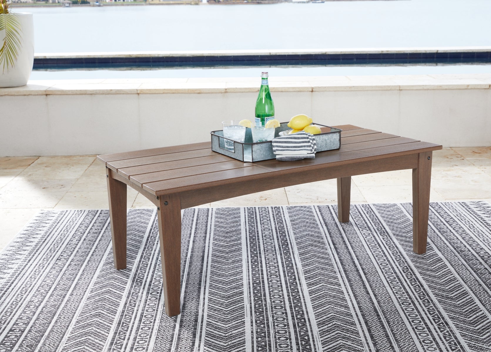 Emmeline Outdoor Coffee Table with 2 End Tables