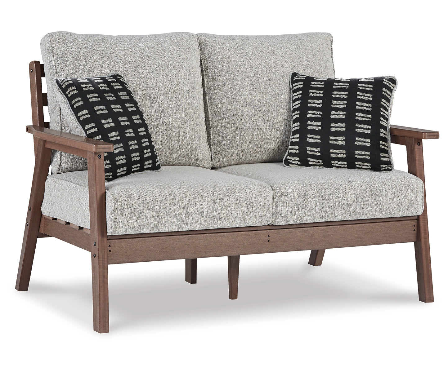 Emmeline Outdoor Loveseat and 2 Chairs with Coffee Table