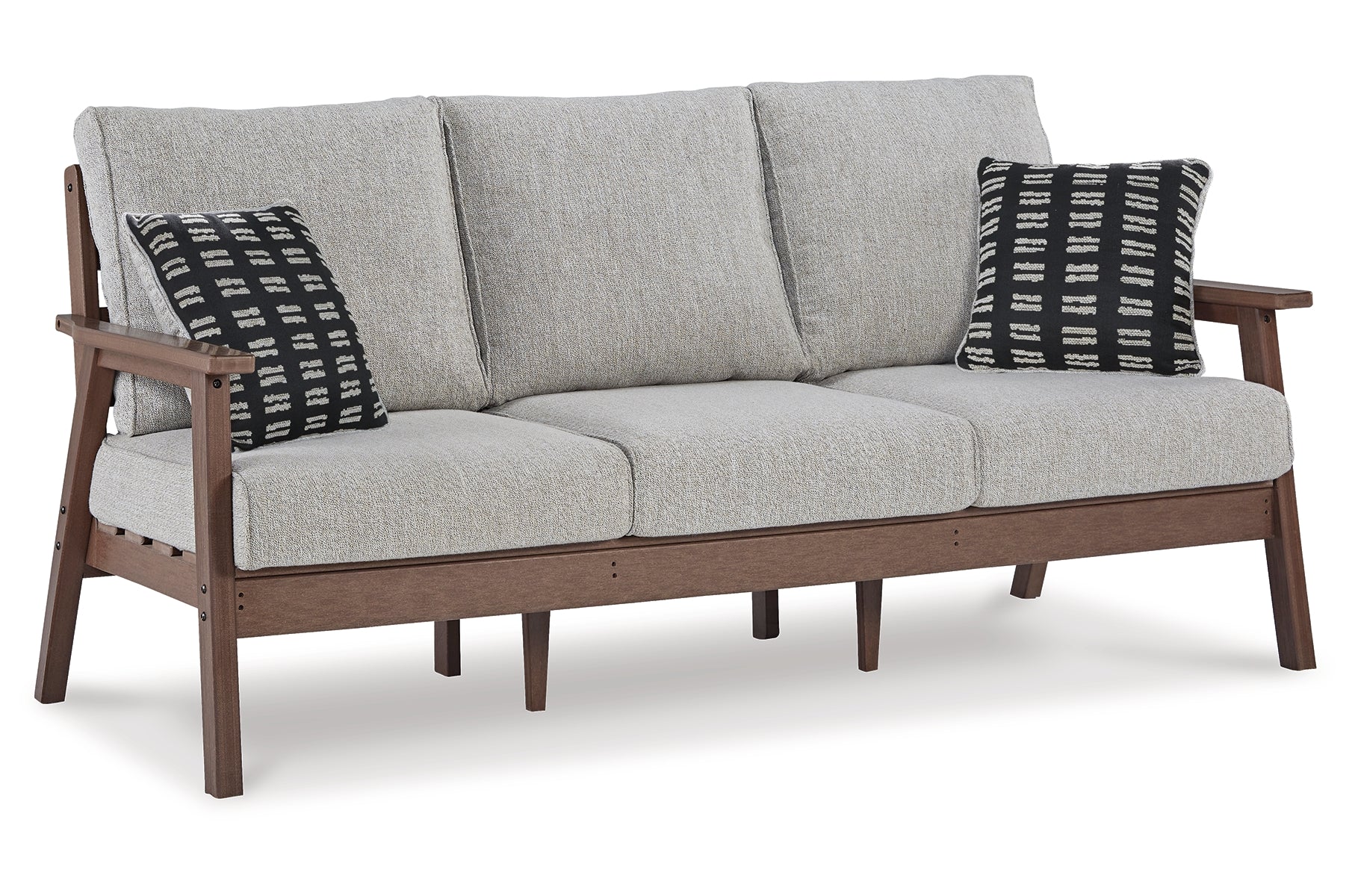 Emmeline Outdoor Sofa and Loveseat with Coffee Table and 2 End Tables