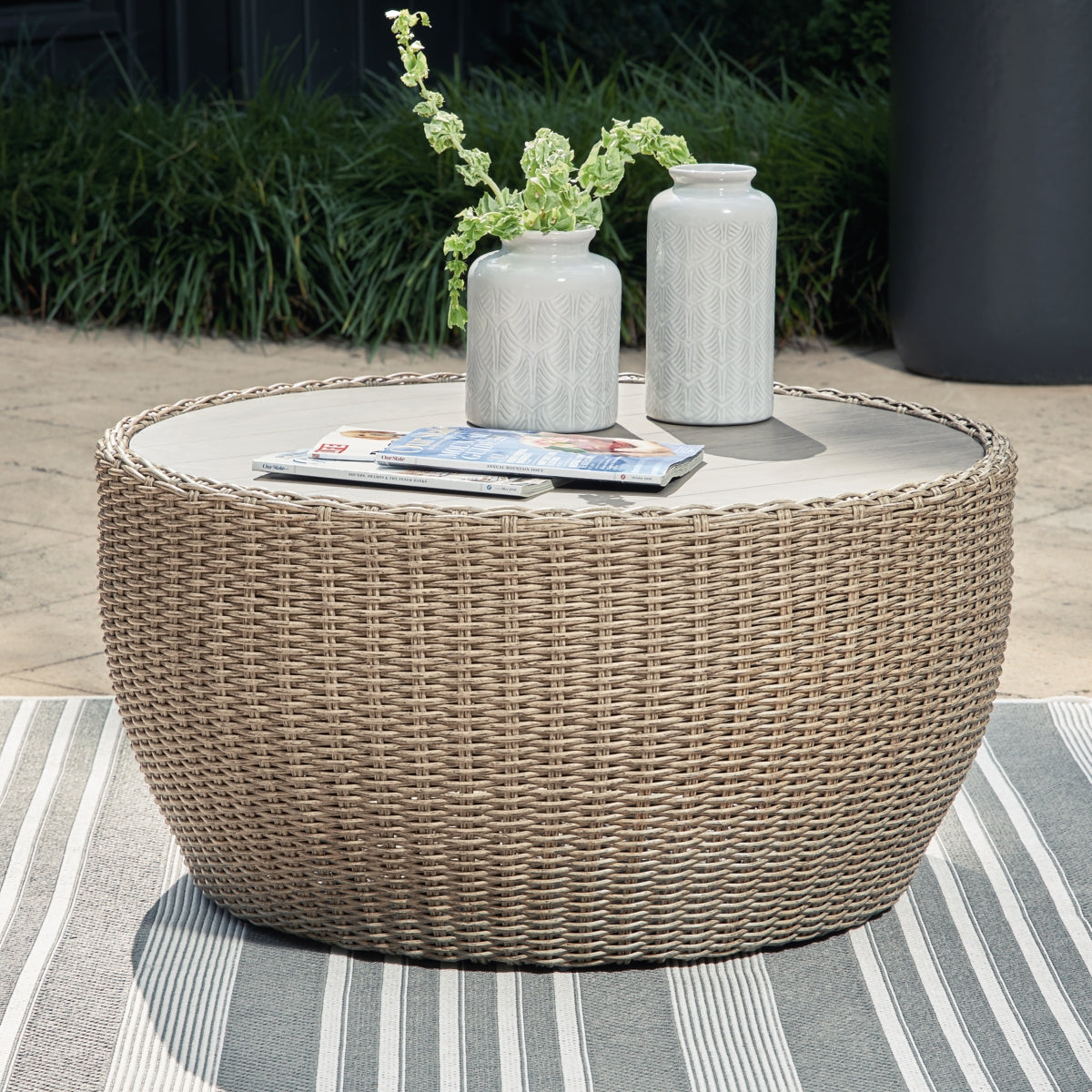 Danson Outdoor Coffee Table with 2 End Tables