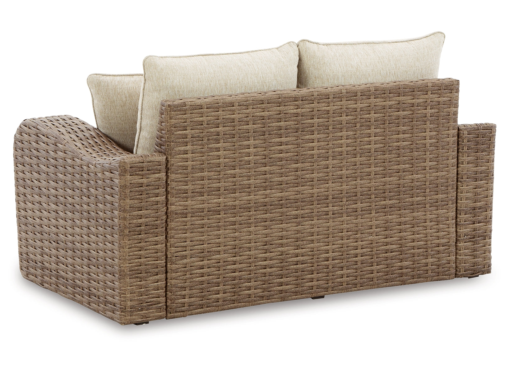 Sandy Bloom Outdoor Loveseat with Cushion