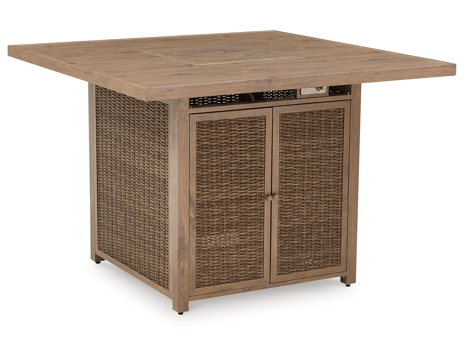 Walton Bridge Outdoor Bar Table with Fire Pit