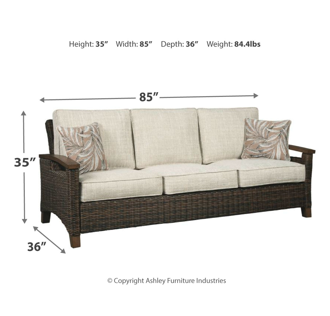 Paradise Trail Outdoor Sofa and Loveseat