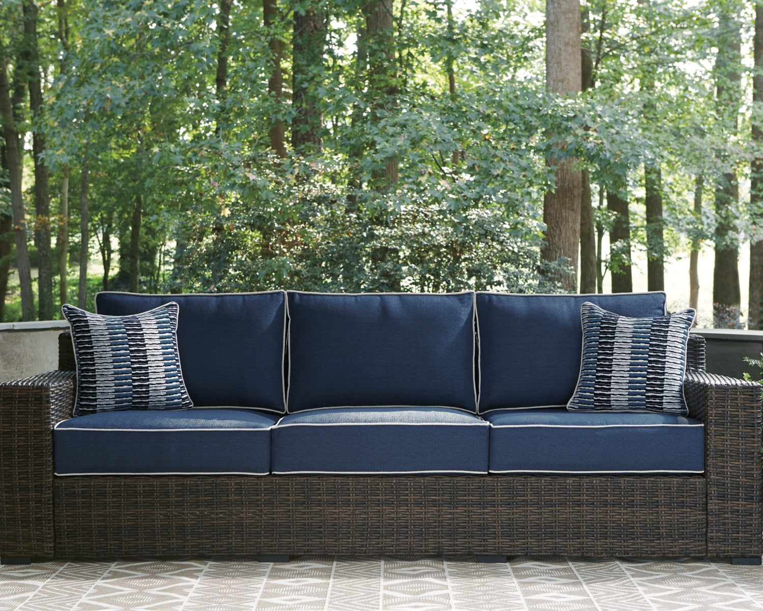 Grasson Lane Outdoor Sofa with 2 Lounge Chairs