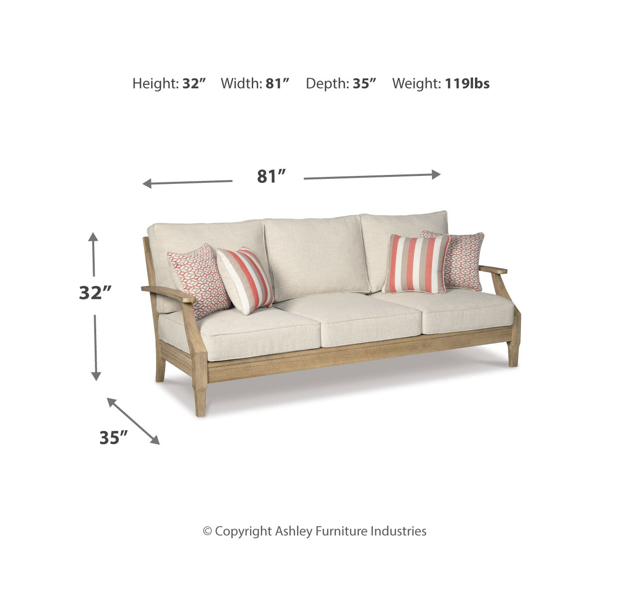 Clare View Sofa with Cushion