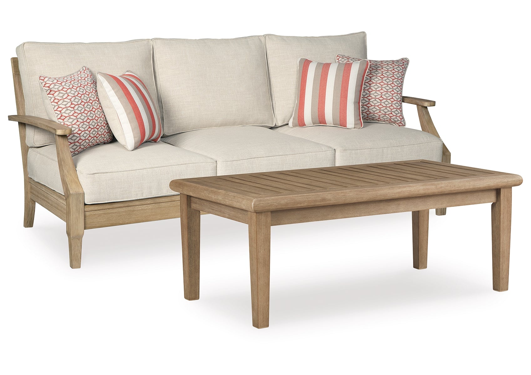 Clare View Outdoor Sofa with Coffee Table