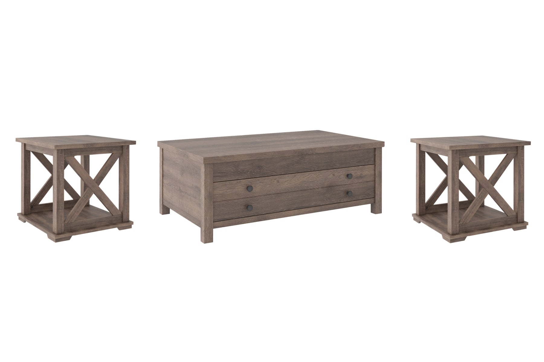 Arlenbry Coffee Table with 2 End Tables