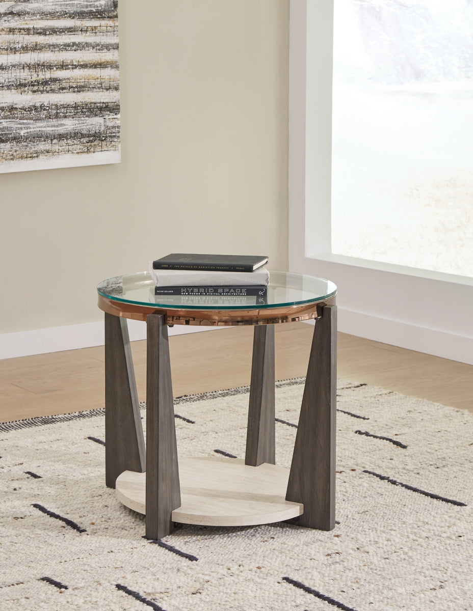 Frazwa Coffee Table with 2 End Tables
