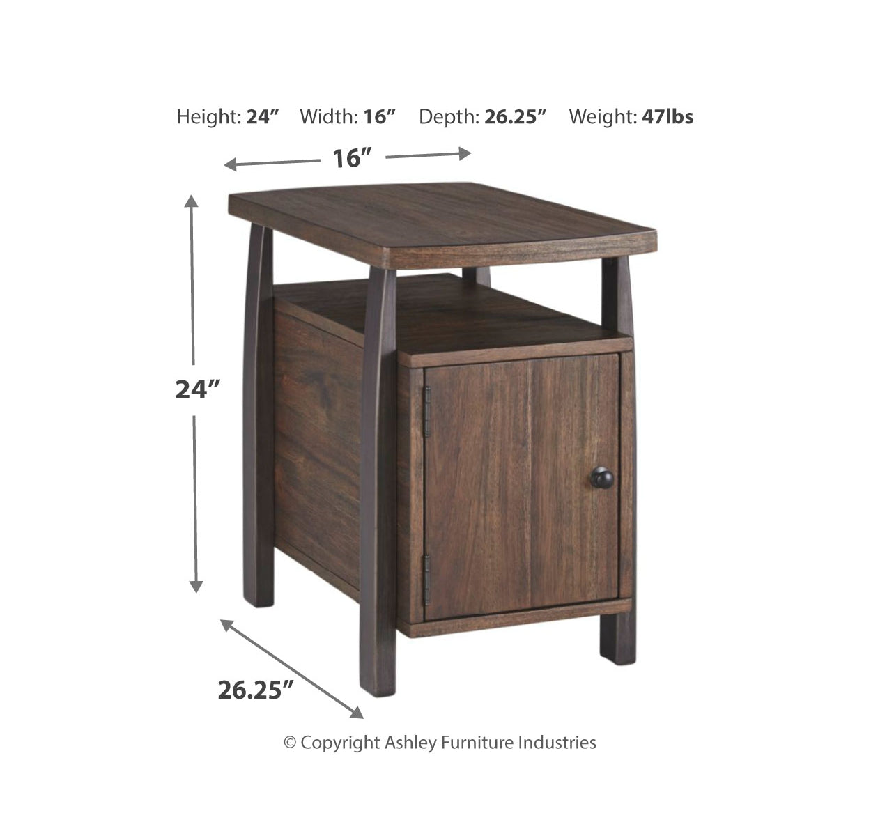 Vailbry Coffee Table with 2 End Tables