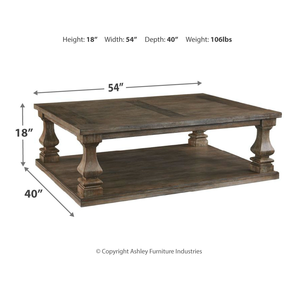 Johnelle Coffee Table with 1 End Table