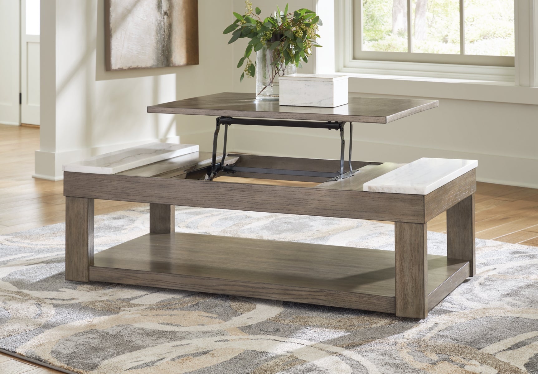Loyaska Coffee Table with 2 End Tables