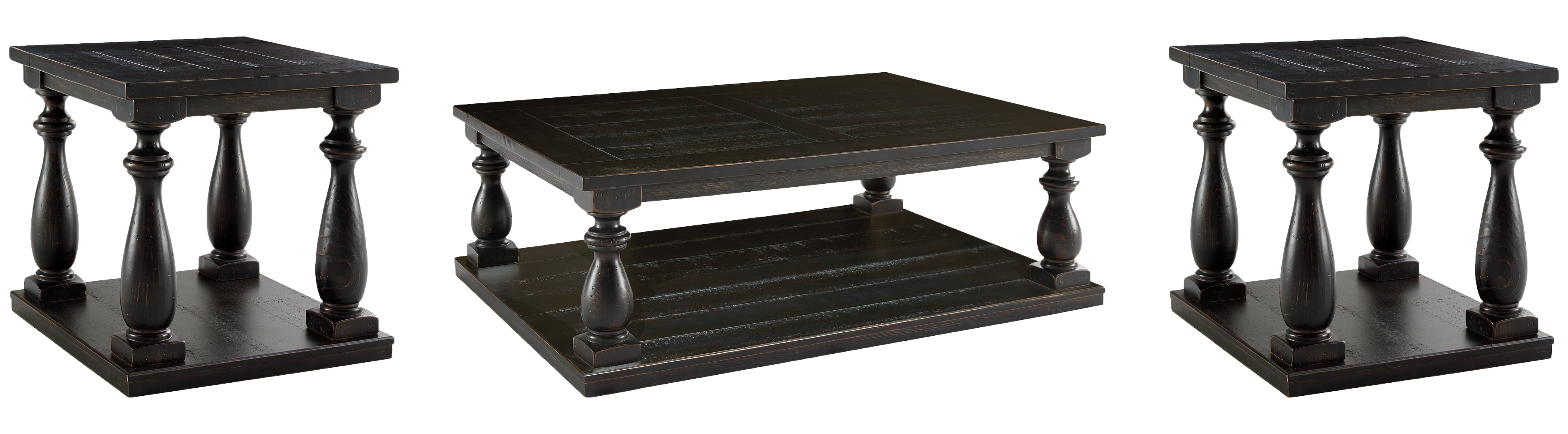 Mallacar Coffee Table with 2 End Tables