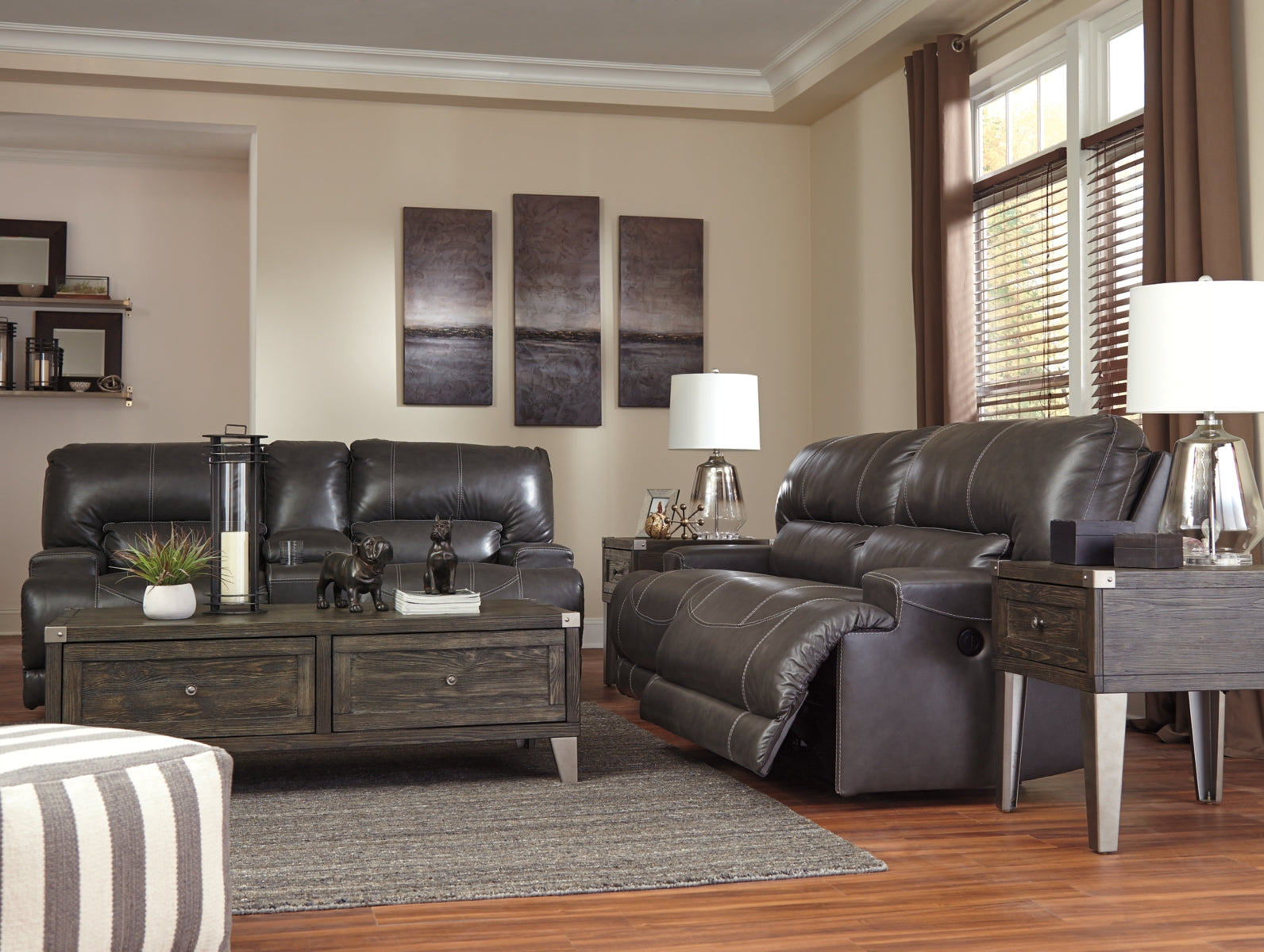 McCaskill Reclining Loveseat with Console