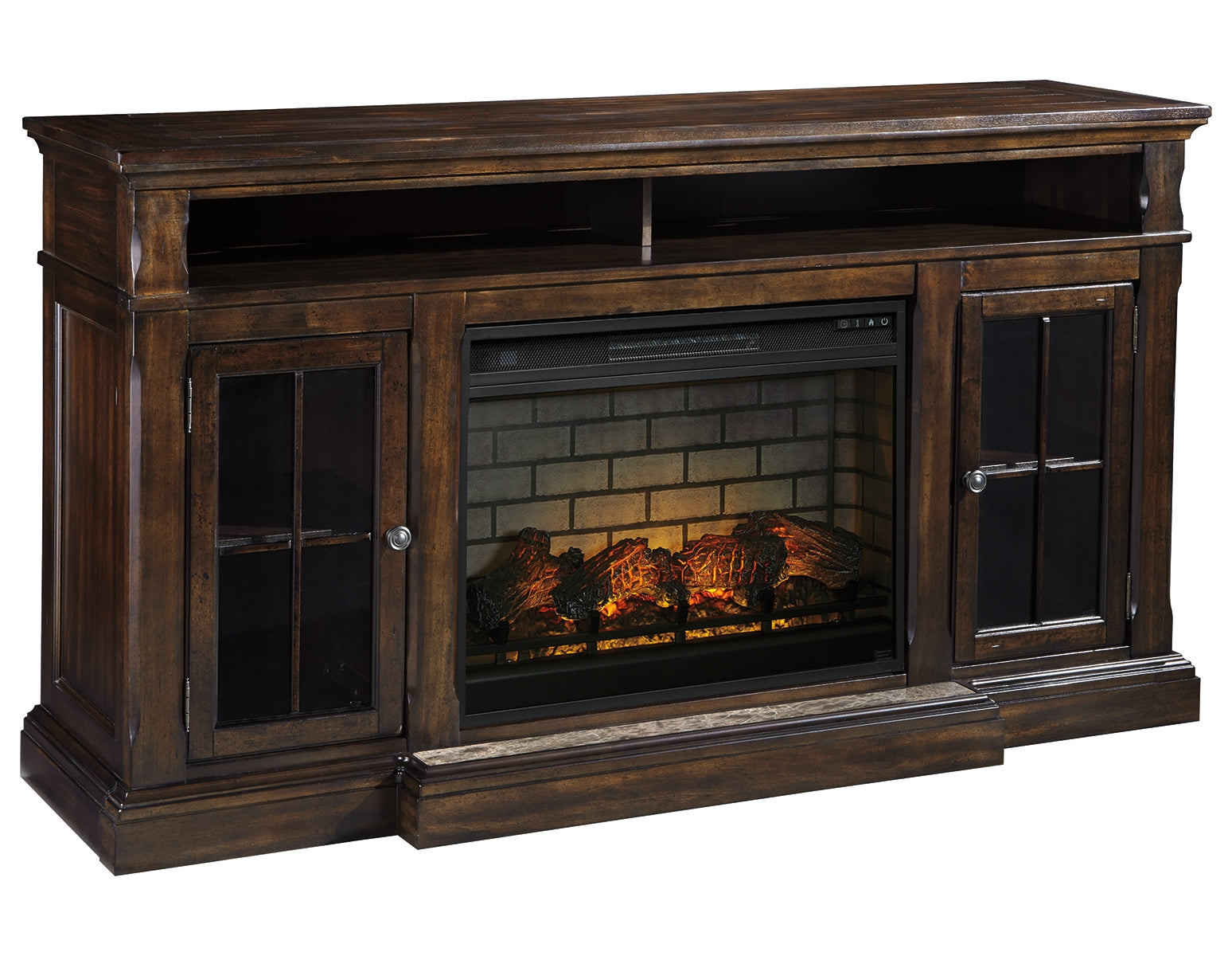 Roddinton 74" TV Stand with Electric Fireplace